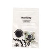 "Honbay 100PCS 6x10mm Crystal AB Flat Back Rhinestones Super Shiny