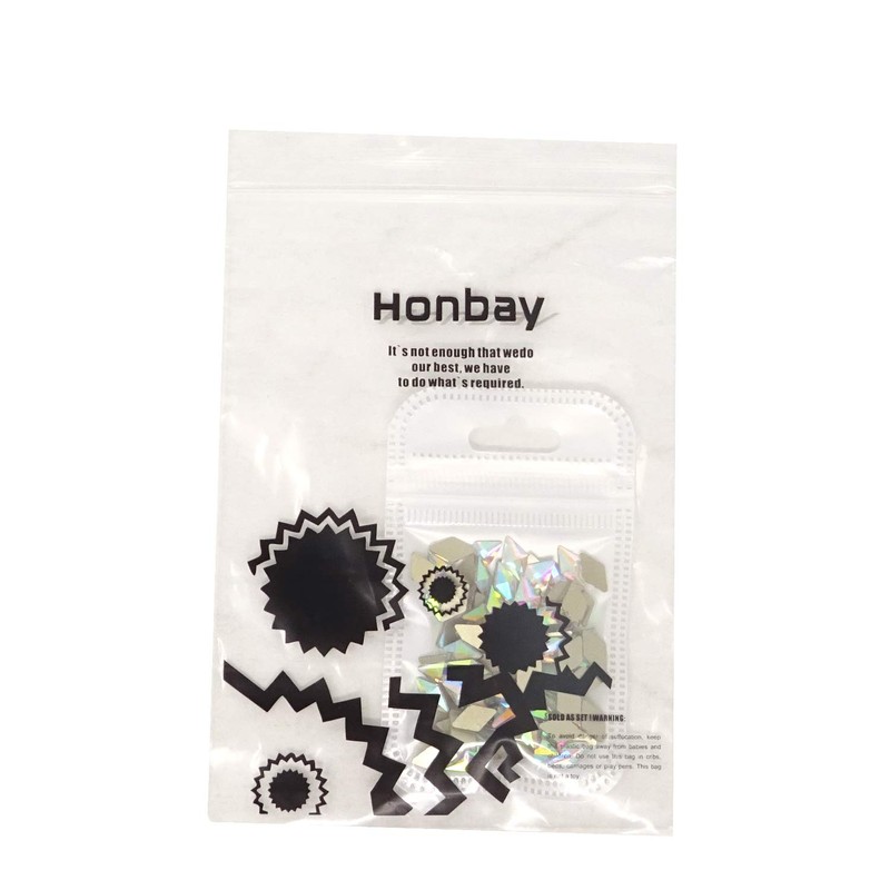 "Honbay 100PCS 6x10mm Crystal AB Flat Back Rhinestones Super Shiny