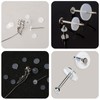 Giantree 30Pcs Clear Piercing Disc, Silicone Perforated Disc for Piercing
