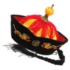 PACKOVE Chinese Style Ponytail Emperor Hat with Braids Decorative Cosplay