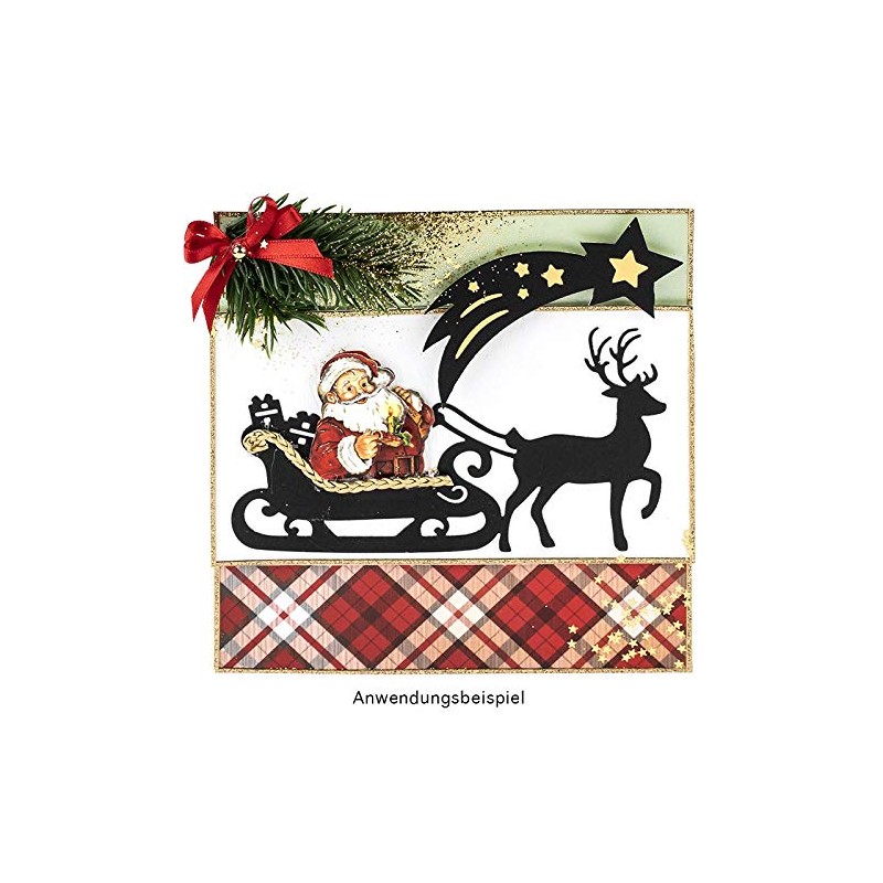 Ideen mit Herz Cutting Dies | Santa with Sleigh |