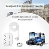 European Travel Plug Adapter with USB C, ROOTOMA Outlet Adapter