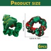 6Pcs Christmas Hair Scrunchies Santa Christmas Tree Elk Scrunchie Snowflake
