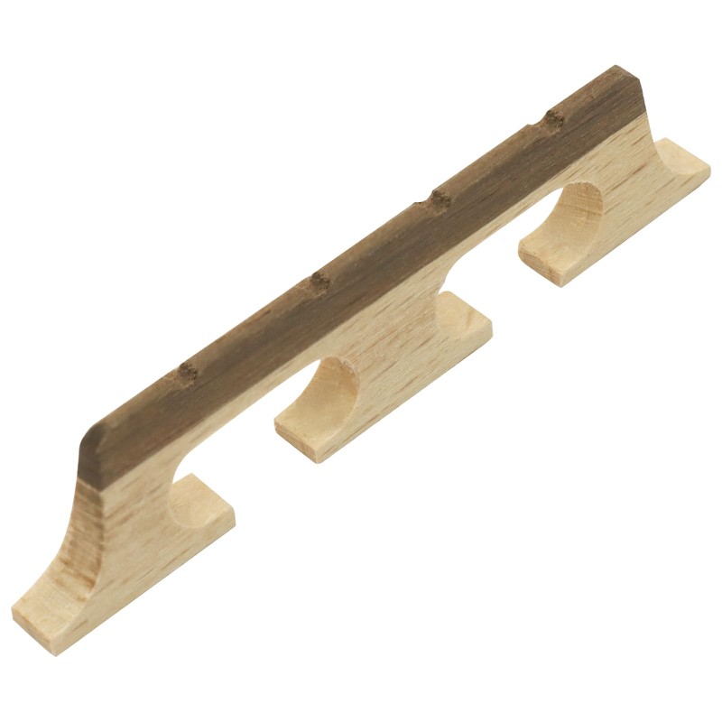 Hordion 4 String Banjo Bridge, Ebony Maple Banjolele Replacement Parts