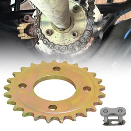 QYMOTO 420 Chain 25 Tooth Chain Sprocket，OEM KT196 Rear Chain Sprocket Compatible with Coleman CK196-T KT196 HS200GK 196cc 6.5 Hp Go Kart Chain Sprocket