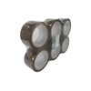 Q-Connect Polypropylene Packaging Tape 50mmx66m Brown (Pack of 6)