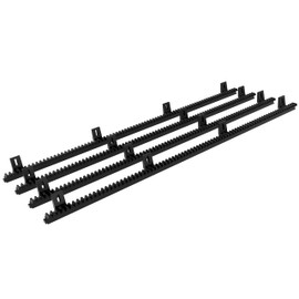 Blütezeit Heavy Duty Reinforced Nylon Gear Rack 4pcs, with Metal Insert for All Sliding Gate Openers Including Mounting Hardware, Total 13.12 Feet