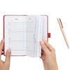 Address Book A-Z Red Index Hard Back Slim Address &