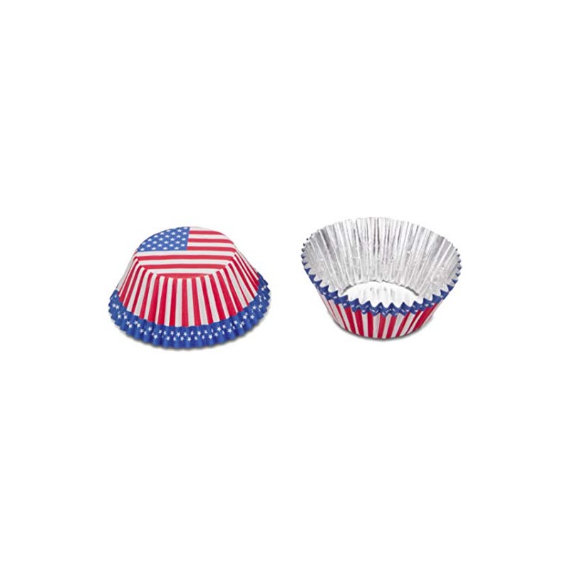 50 Party-Muffinförmchen * USA + Amerika * für Länderparty oder