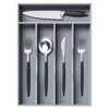 Greenual Gray Silverware Organizer 10 In Utensil Organizer Silverware Tray