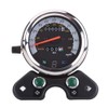 KIMISS Motorcycle Dual Odometer, Universal Speedometer, 12V Metal Plastic Hytrack