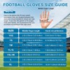 RIGWARL Football Gloves Men, Youth & Adult Football Gloves, Performance