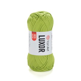 YarnArt Luxor - Hilo de algodón mercerizado - 100% algodón Giza, textura suave, 50 g (1.76 oz), 125 m (136 yardas), hilo ligero para proyectos de verano, Amigurumi, artículos para bebés y accesorios
