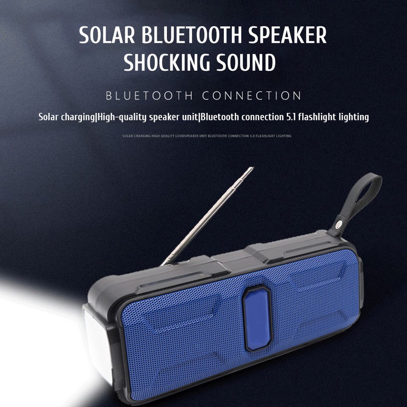 Emergency Portable Solar Radio AM FM Radio with LED Flashlight