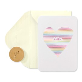 Papyrus Blank Cards with Envelopes, Heart (14-Count)