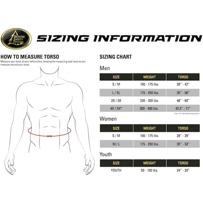 HSS Treestalker Harness with Elimishield - Lightweight All-Season Hunter Safety