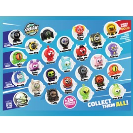 Freak Marbles Blind Pack | Collectible Character Figures | Swap, Mix, Battle & Pop | 24 to collect