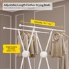 BIREN Clothes Drying Rack Heavy Duty Clothing Racks Extending Laundry