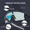 OULAIQI Cycling Sunglasses Polarized Sunglasses for Cycling Men Women with