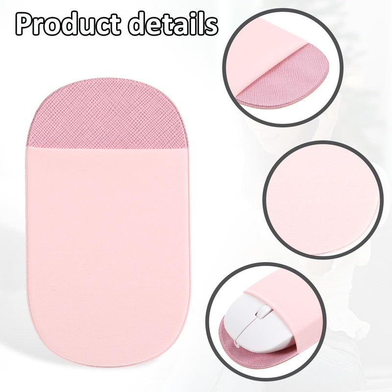 Aeaocvo Stick-On Mouse Pouch, Mouse Holder for Laptop, Universal Computer
