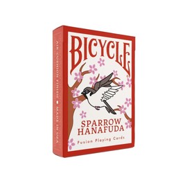 Bicycle Sparrow Hanafuda Fusion Edition Playing Cards – Japanese-Inspired Poker Deck with Traditional Motifs | Play Poker, Rummy, Hanafuda & More | Artistic 52-Card Deck for Collectors