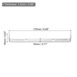 TOP-VIGOR 2Sets Light Fixture Ceiling Bracket, 175x18x16mm Ceiling Light Plate Kit, Pendant Light Lighting Fixture Mounting Bracket Hardware for Chandelier Lighting Home Office