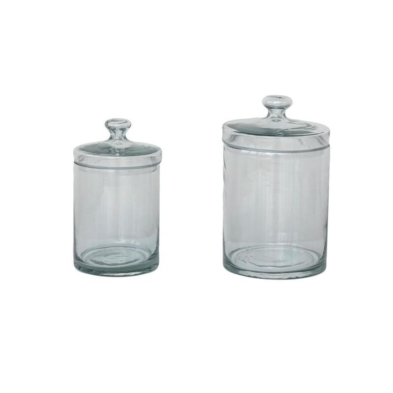 Creative Co-Op, Clear Classic Glass Jar with Lid, 7 Cup