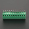 PCB Terminal Block Connector 10pcs/set 2 54mm Pitch Green PCB