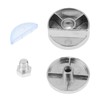4 Pack Zinc Alloy Frameless Mirror Mounting Hardware Kit -