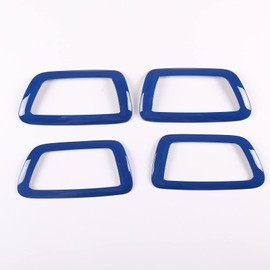 TongSheng 4PCS ABS Inner Car Look Interior Door Handle Panel Cover Trim Compatible with Toyota Tacoma 2016 2017 2018 2019 2020 2021 2022 2023 Interior Door Handle Frame (Blue)