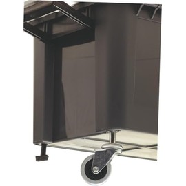 raaco 113656 Wheel set"Compact" for Tool Box 4 pieces, Silver/Grey/Black, 4-Piece