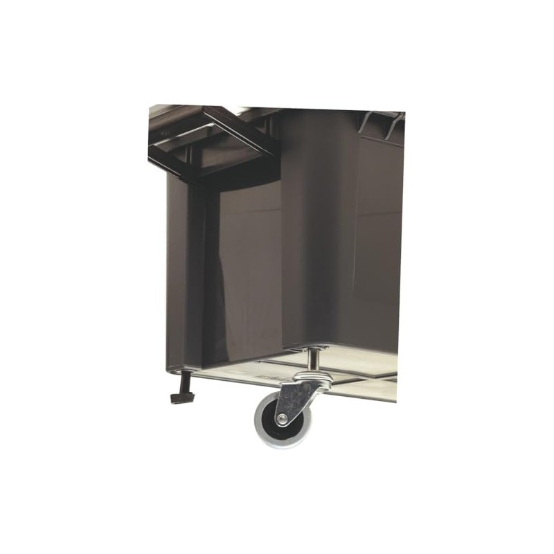raaco 113656 Wheel set"Compact" for Tool Box 4 pieces, Silver/Grey/Black,