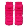 Luxurious Ladies 80's Dance Plain Ribbed Leg Warmers, Neon Leg