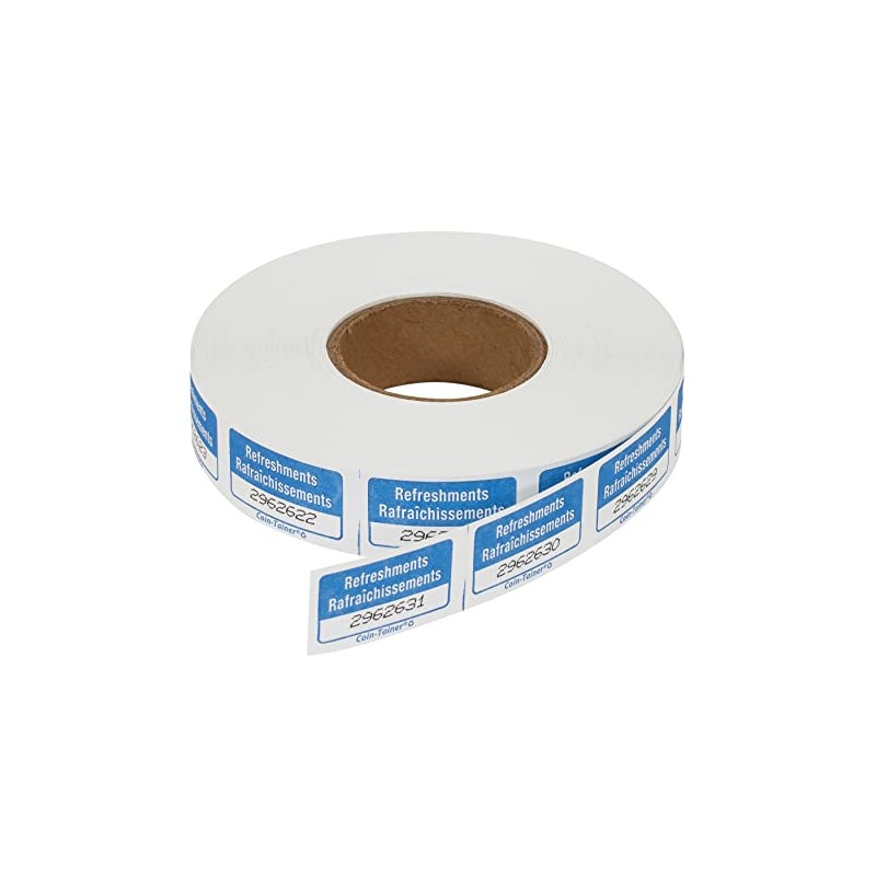 Merangue Refreshments Ticket Roll, 1000 Pack, Blue