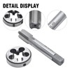Aynaxcol 5/8"-24 UNEF HSS Tap and Die Set Machine Thread