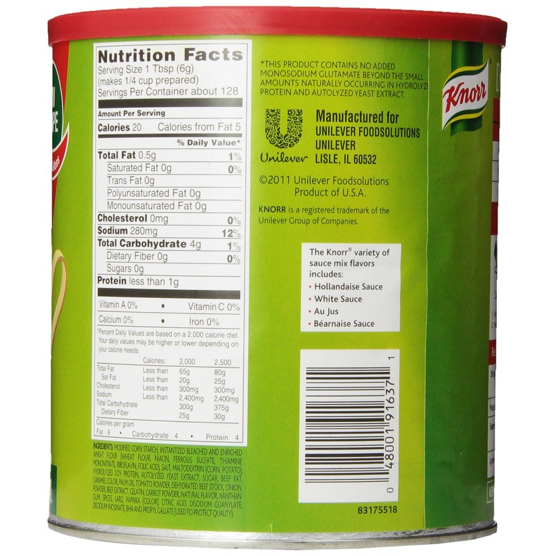 Knorr Demi-Glace Sauce Mix, 28 Ounce Canister