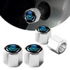 ZKFAR 4 PCS Car Wheel Tire Valve Stem Caps, Double