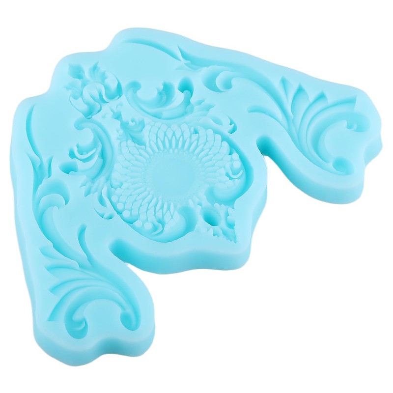 Baroque Style Silicone Molds Curlicues Scroll Lace Fondant Molds