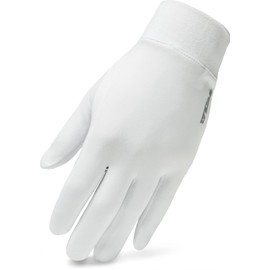 TSLA Men and Women Cold Weather Running Gloves, Fleece Lined Thermal Winter Gloves, Lightweight Sports Cycling Gloves YZV05-WHT Medium