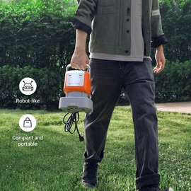 Smartbot Submersible water pump (Orange) Flow Rate 2800 GPH, Max Lift 25 Ft, 1/2 HP, 6 Hose Kit, Small Portable Electric Utility Pump, Auto-Flo® Automatic Switch, Knock Over Operation,