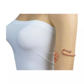 Unbranded New Women Rose Gold Metal Plated Upper Arm Cuff Bracelet Cobra Snake Wrap Around