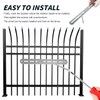 Mounting Kit for Letter Boxes, Double Rod Mat Fence Attachment,