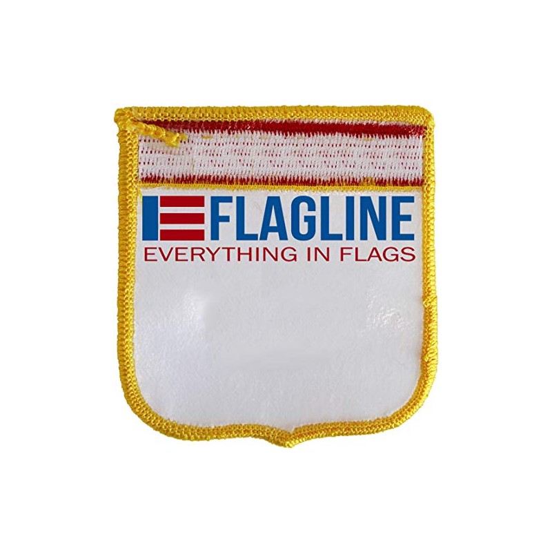 France Flag Embroidered Iron on/Sew on Shield Patch, Size 2.5