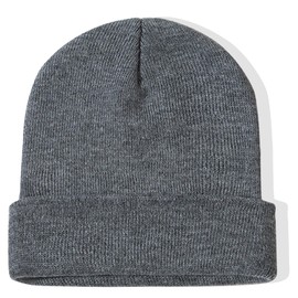 Rosoz Beanie for Men Women Unisex Slouchy Beanie Hats Winter Knit Caps Soft Ski Hat … Grey