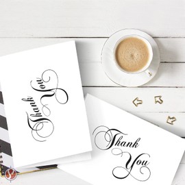 25" Thank You Greeting Note Cards & Envelopes (5 X 7 - A7)