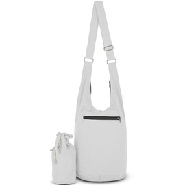 YOUR COZY Crossbody Bags For Women Crossbody Purse Hobo Bags For Women Aesthetic Shoulder Tote Bag With Zipper And Small Sack Bag (White)