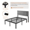 COMASACH 16 Inch Bed Frames Queen Size 3500 lbs Heavy