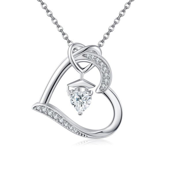 DAYLINLOVE Graduation Necklace S925 Sterling Silver Class of 2024 Bachelor