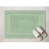 White Classic Luxury Bath Mat Floor Towel Set - Absorbent
