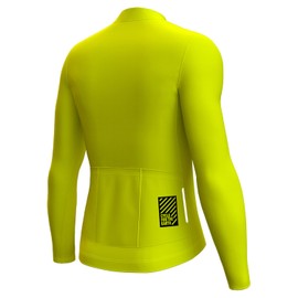 Wulibike Men's Cycling Jerseys Long Sleeve Bike Biking Shirts Full Zip with Pockets Road Bicycle Clothing